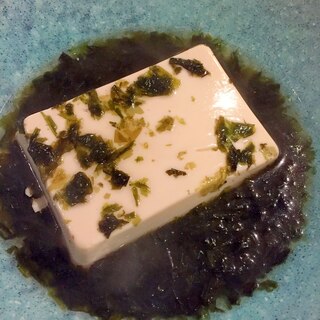青海苔の湯豆腐